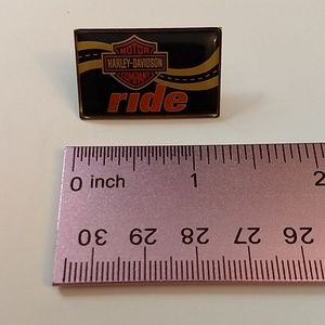Harley-Davidson Jewelry - Vintage Enameled Harley Davidson Ride pin Harley-Davidson Jewelry - Vintage Enameled Harley Davidson Ride pin